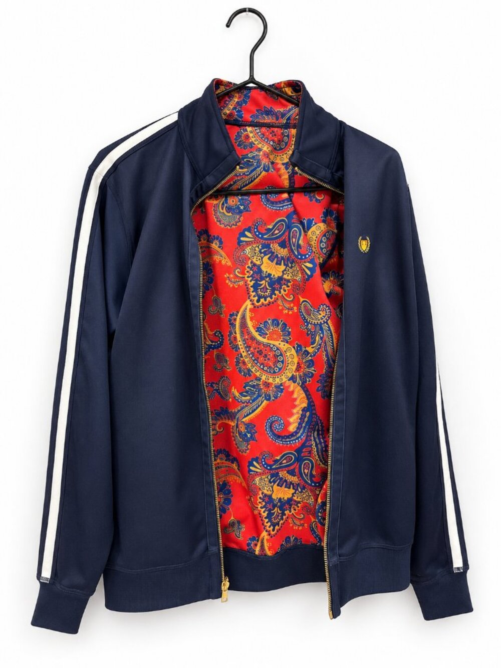 Bel-Air Athletics Reversible Paisley Track Jacket Navy Fresh Prince